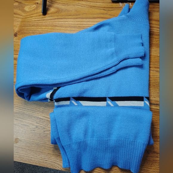 Serac 100% wool sweater, ½ zipper, pullover Men's Turtleneck Winter Blue sz XL. - Picture 12 of 14